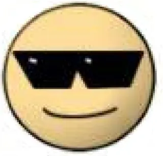 😎 Emoji, Óculos de sol, Legal, Smiley telegram sticker