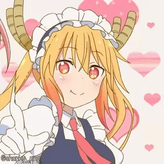 😉 Tohru Miss Kobayashi's Dragon Maid telegram sticker