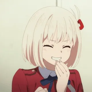 😂 アニメ, 女の子, 可愛い, カートゥーン, キャラクター, 笑顔 telegram sticker