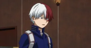 ❄️ Shoto Todoroki My Hero Academia Anime, My Hero Academia, Todoroki, Shoto Todoroki, Quirk, Bohater telegram sticker