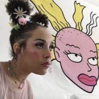 🐚 femme, portrait, beauté, fille, mode telegram sticker