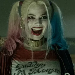😃 Harley Quinn Suicide Squad Daddy's Lil Monster Harley Quinn, DC Comics, Escuadrón Suicida, Personaje, Villano, Cómic, Antihéroe telegram sticker