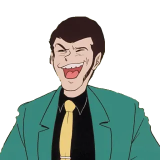 😺 Arsène Lupin III Lupin the 3rd Lupin, Arsène Lupin, Anime, Cartoon, Detektiv, Dieb, Retro telegram sticker