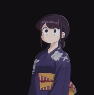 🦋 Komi Shouko Komi Can't Communicate Anime, Komi can't communicate, Komi Shouko, Mangá, Animação japonesa, Kawaii, Fofo, Estudante telegram sticker