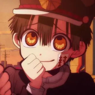 🕊 Hanako-kun Toilet-bound Hanako-kun anime, hanako-kun, toilet-bound hanako-kun, manga, boy, ghost telegram sticker