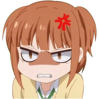 😠 anime, angry, cartoon, character, expression telegram sticker