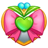 ❤️ lazo, corazón, lazo, verde, rosa, pegatina, lindo whatsapp sticker