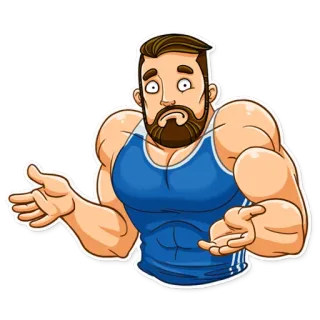🤷‍♂️ man, schouderophalen, verward, vraag, cartoon telegram sticker