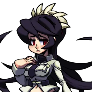 😞 Filia Skullgirls anime, girl, video game, fighting game, skullgirls, filia telegram sticker