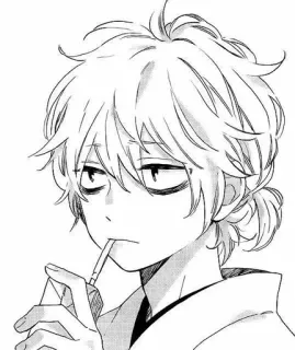 🚬 Anime, Manga, Personaggio, Arte, Disegno telegram sticker