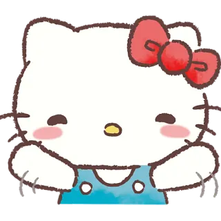 🤗 Hello Kitty Hello Kitty, kot, kawaii, słodki, kreskówka, postać telegram sticker