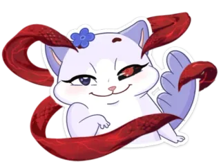 😏 gato, anime, kawaii, fofo, animal, adesivo whatsapp sticker
