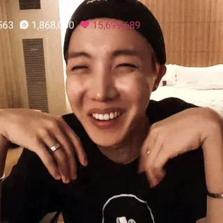 ⭐️ J-Hope kpop, bts, j-hope, 歌手, 偶像, 音乐, 微笑 telegram sticker
