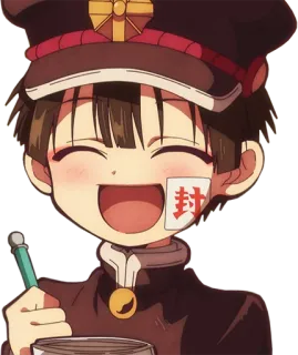 😄 Amane Yugi Toilet-bound Hanako-kun Anime, Manga, Fantôme, École, Surnaturel telegram sticker