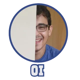 😏 OI orang, pria, salam, ekspresi telegram sticker