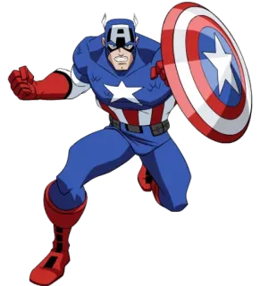 😁 Captain America superhero, marvel, avenger, captain america telegram sticker
