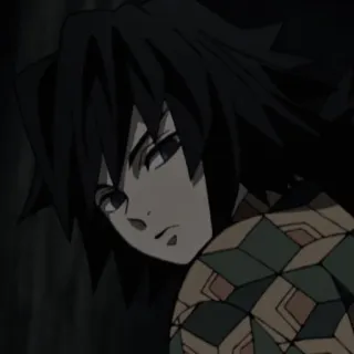 ⚠ Giyu Tomioka Demon Slayer Anime, Demon Slayer, Giyu Tomioka, Personaggio, Manga whatsapp sticker
