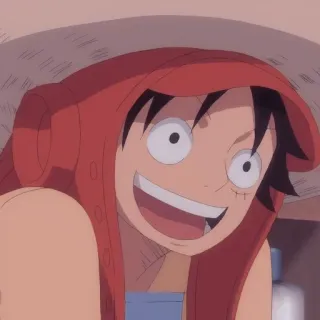 😃 Monkey D. Luffy One Piece Anime, Dessin animé, One Piece, Monkey D. Luffy, Personnage, Luffy telegram sticker