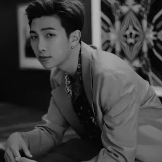 ⛓ RM RM, BTS, K-pop, música, retrato, cantor telegram sticker