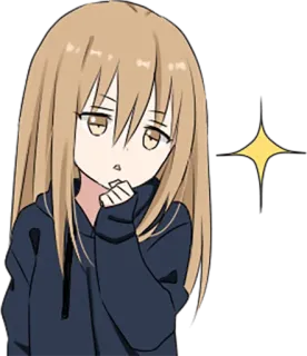 ✊ 动漫, 漫画, 女孩, 可爱, 卡哇伊, 角色 whatsapp sticker