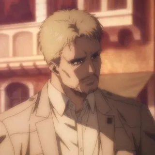 👾 Reiner Braun Attack on Titan アニメ, 進撃の巨人, ライナー・ブラウン, 兵士, キャラクター whatsapp sticker