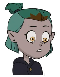 😮 Amity Blight The Owl House Phim hoạt hình, Thất vọng, Lo lắng, Phù thủy, Anime telegram sticker