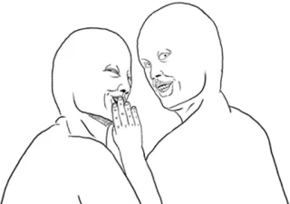 😀 creep, scary, white, people telegram sticker