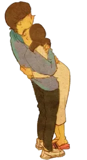 🤗 couple, câlin, amour, affection, romantique whatsapp sticker