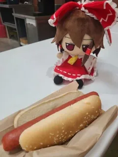🌭 хот-дог, еда, плюшевый, кукла, еда telegram sticker