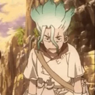 ⏱ Ishigami Senku Dr. Stone anime, dr stone, ishigami senku, senku telegram sticker