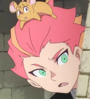 😮 Constanze Amalie von Braunschbank-Albrechtsberger Little Witch Academia Anime, Strega, Topo, Carino, Cartone animato, Magico, Little Witch Academia, Constanze, Constanze Amalie von Braunschbank-Albrechtsberger telegram sticker
