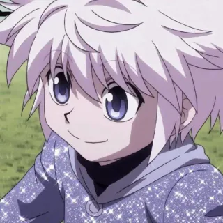 💞 Killua Hunter x Hunter Killua Zoldyck, Anime, Manga, Hunter x Hunter, Scintillante, Carino, Bambino telegram sticker