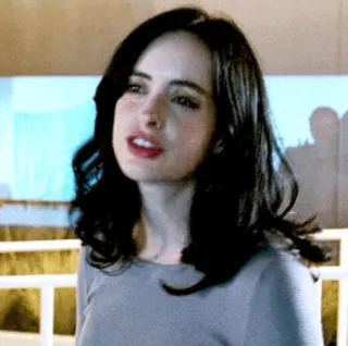 🥀 Jessica Jones actrice, brune, femme, portrait telegram sticker
