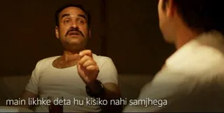 😔 main likhke deta hu kisiko nahi samjhega homem, indiano, meme, citação, hindi, escrita telegram sticker