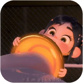 🚘 Vanellope von Schweetz Wreck-It Ralph telegram sticker