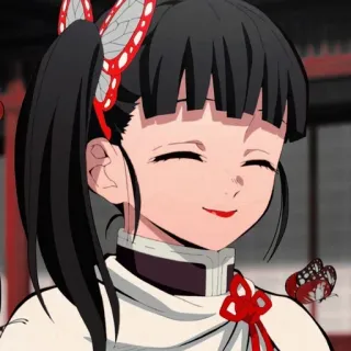😇 Kanao Tsuyuri Demon Slayer Аниме, Канао Цуюри, Клинок, рассекающий демонов, Манга, Бабочка, Девушка telegram sticker