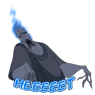 👎 Hades Hercules HEEEET Disney, Hades, Cartoon, Filmfigur, Herkules telegram sticker