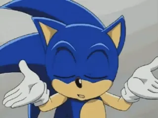 🤷‍♂ Sonic sonic, hedgehog, shrugging, idk, unsure, cartoon telegram sticker