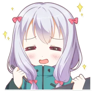 🤤 Anime, Sticker, Lindo, Chica, Kawaii telegram sticker