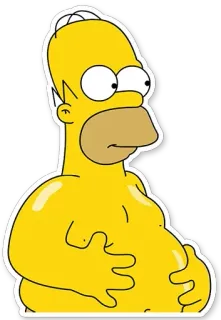 🍔 Homer Simpson The Simpsons Cartoon, Homer Simpson, Lustig, Gelb, Die Simpsons, TV Serie telegram sticker