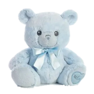 🐻 orsetto, blu, peluche, pupazzo, regalo neonato, maschio, carino telegram sticker