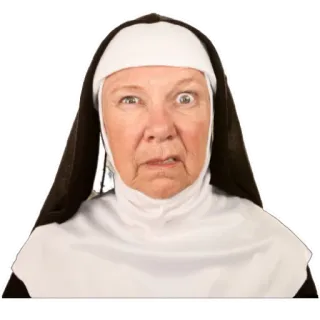 🤨 suora, religione, donna, abito whatsapp sticker