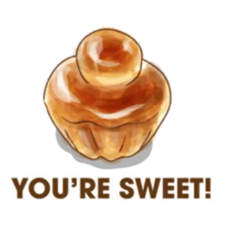 🍯 YOU'RE SWEET! dolce, dolcetto, dessert, pasticceria, brioche, panetteria, carino whatsapp sticker