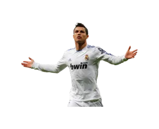😯 Cristiano Ronaldo soccer, football, athlete, sports, player telegram sticker