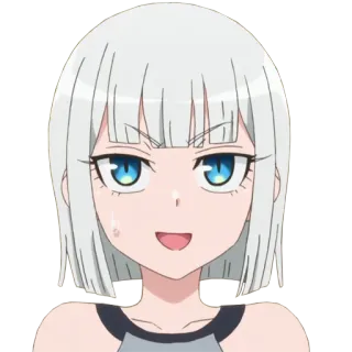 🙄 Аниме, Девушка, Женщина, Мультфильм, Персонаж, Портрет telegram sticker