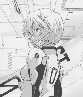 🌟 Ayanami Rei Neon Genesis Evangelion Anime, Manga, Rei Ayanami, Evangelion, Science Fiction, Charakter telegram sticker