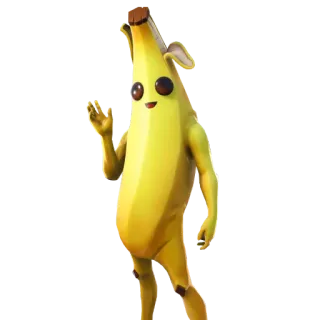 🍌 Peely Fortnite Peely, Fortnite, banana, personaggio videogioco, cartone animato telegram sticker