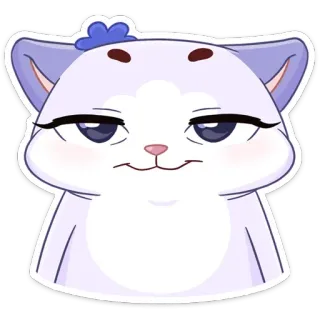 ☺️ chat, autocollant, mignon, animal, dessin animé whatsapp sticker