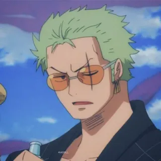☘ Zoro One Piece Зоро, Ван Пис, Аниме, Персонаж, Пират, Манга telegram sticker