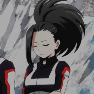 yaoyorozu Momo telegram stickers